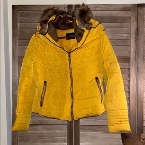 Zara Mustard Yellow Winter Jacket